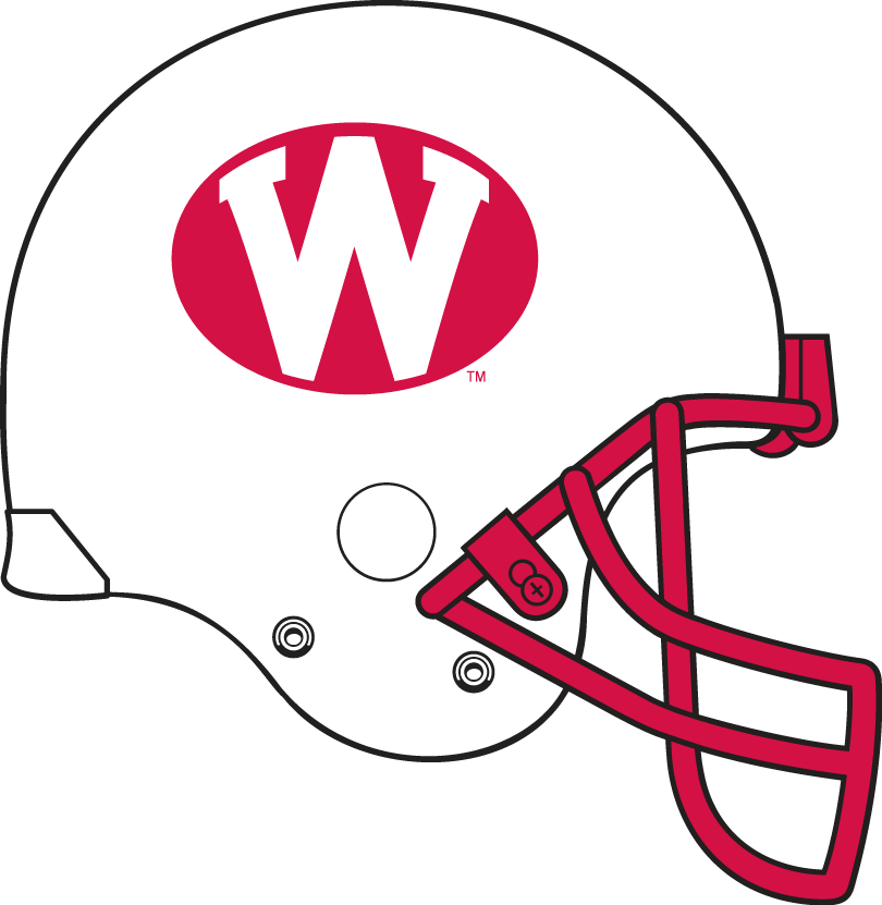 Wisconsin Badgers 1975-1977 Helmet Logo iron on transfers for clothing